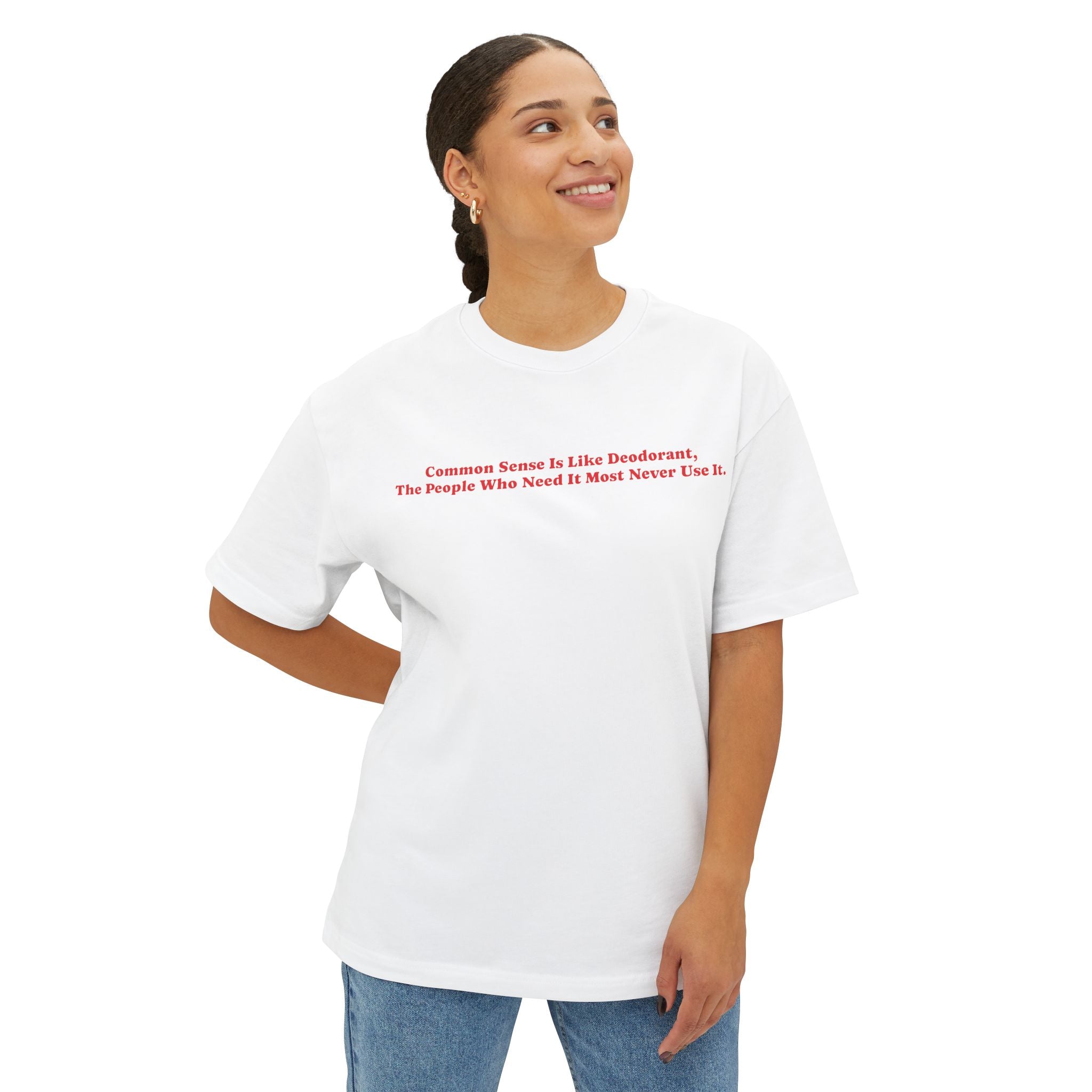 T-Shirt - Common Sense Deodorant Unisex Box Tee