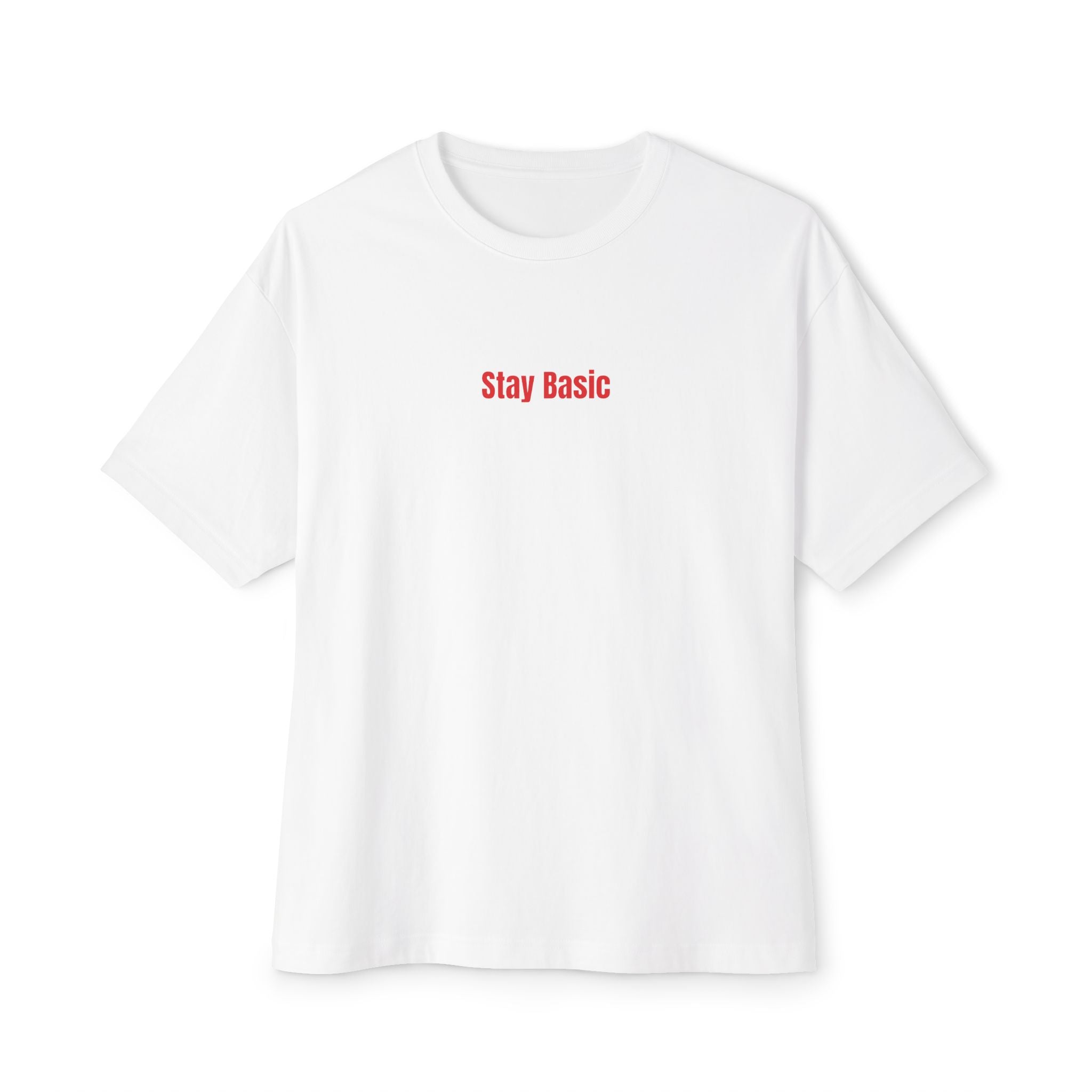 Boxy Tee Stay Basic Shirt - Unisex Oversized T-Shirt for Casual Comfort